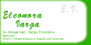eleonora varga business card