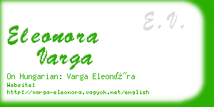 eleonora varga business card